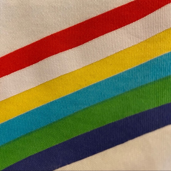 PC Teen White Rainbow Stripe Skirt SZ 16 - Picture 7 of 7